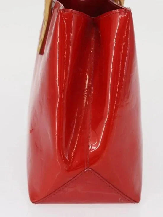 LOUIS VUITTON Monogram Vernis Reade PM Hand Bag Red Rouge - Picture 5 of 16